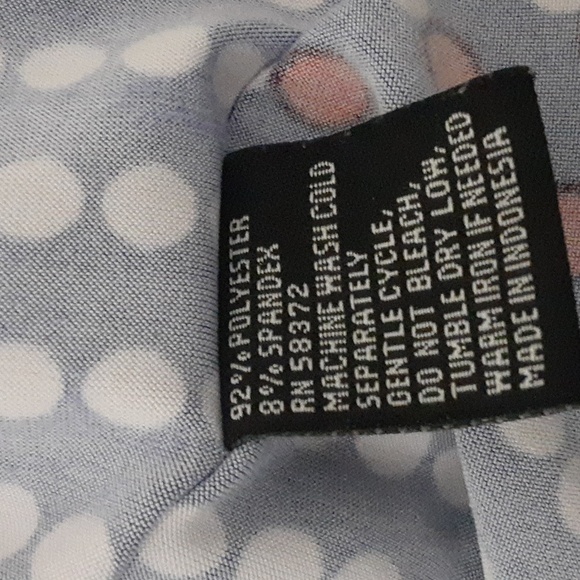 ILE New York blue polka dot dress. Size 8. - Picture 4 of 5